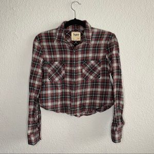 Aritzia TNA Cropped Flannel